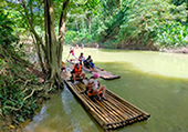 Bamboo Rafting and Mini Zipline