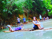 Bamboo Rafting and Mini Zipline