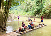 Bamboo Rafting and Mini Zipline