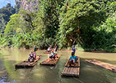 Bamboo Rafting and Mini Zipline