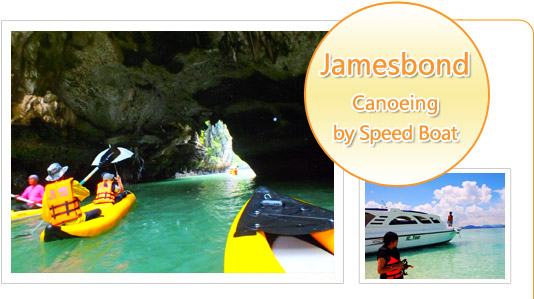 Jamesbond Canoeing by Speed Boat