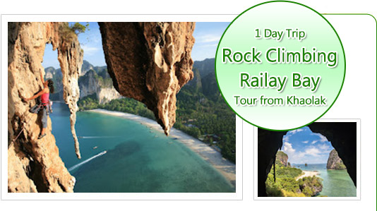 Rock Climbing Railay Bay Tour from Khaolak